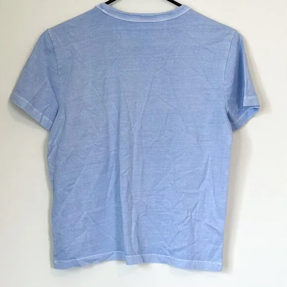 NEW Madewell Light Blue The Perfect Crewneck Tee in Cotton - Size: XS - Picture 6 of 9